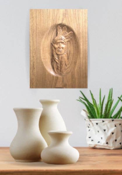 Carved Ihdiab Warrior