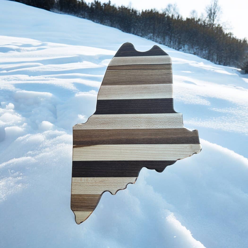Handcrafted Maine Wooden Charcuterie Board | Rustic Cutting Board