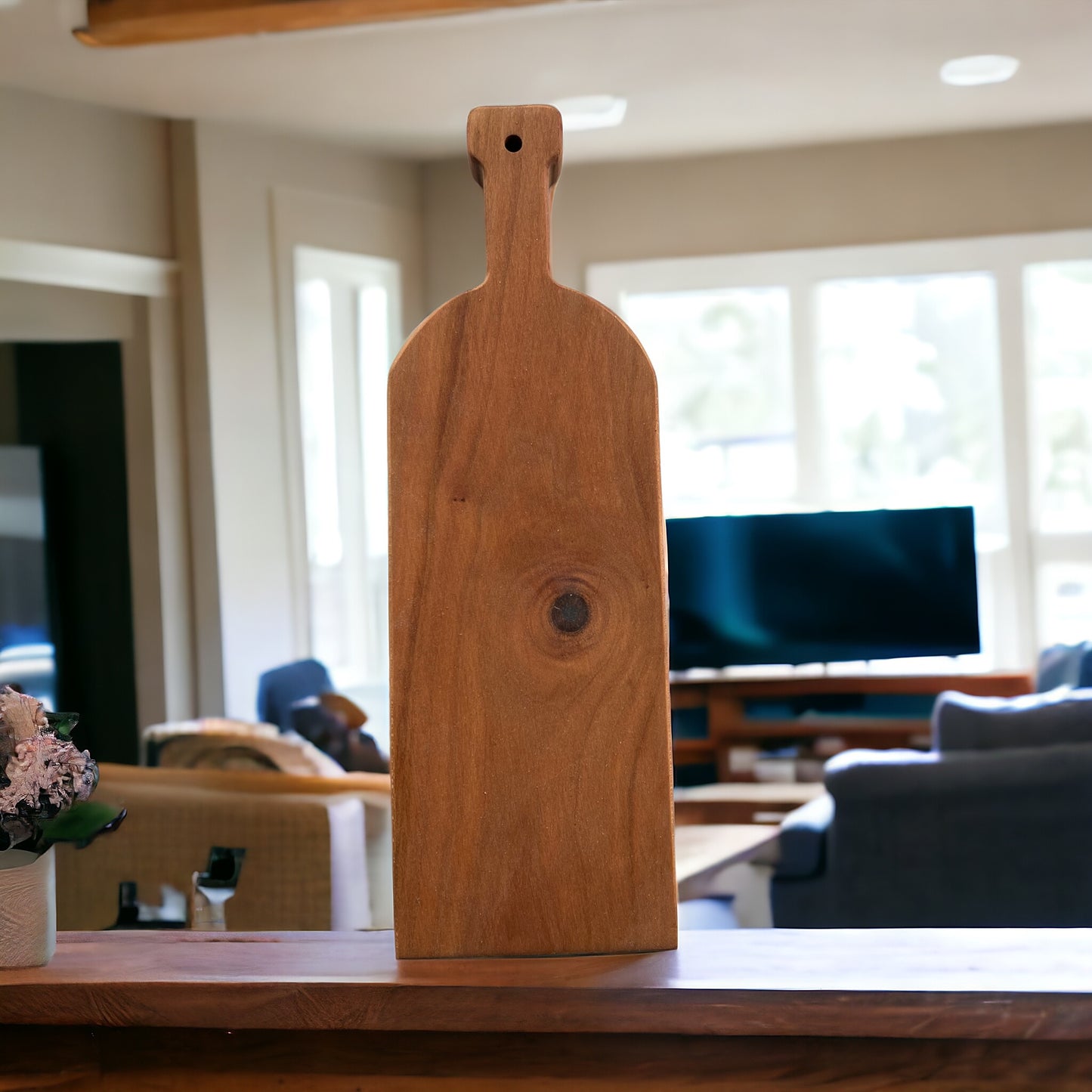 WINE BOTTLE CHEESE BOARD CHERRY