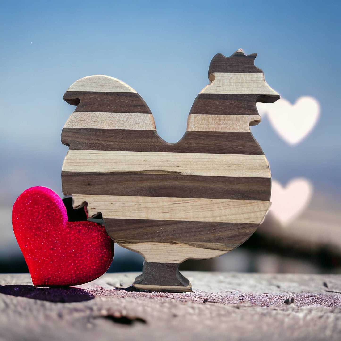 Rooster Charcuterie /Cutting Board Medium