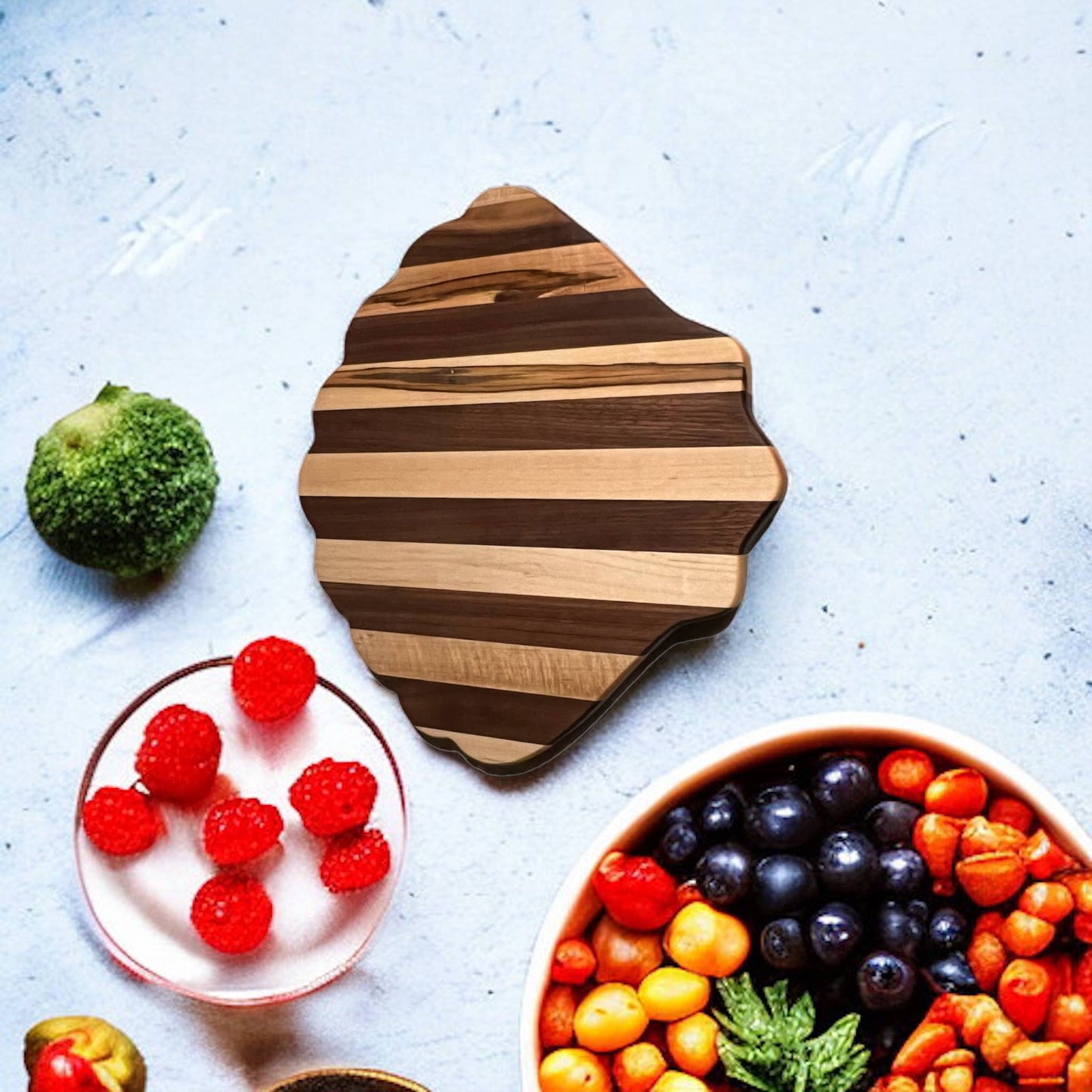 Sea Shell Wooden Charcuterie Board | Coastal Serving & Cutting Board