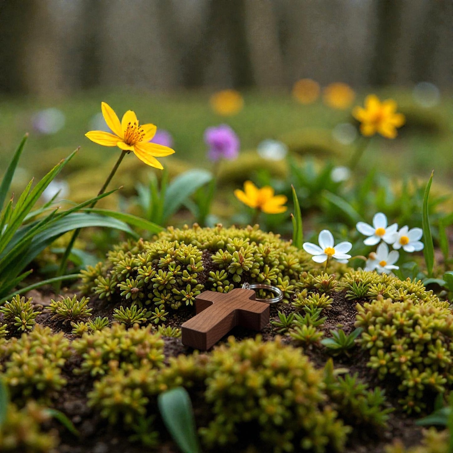 COMFORT CROSS WITH KEY RING
