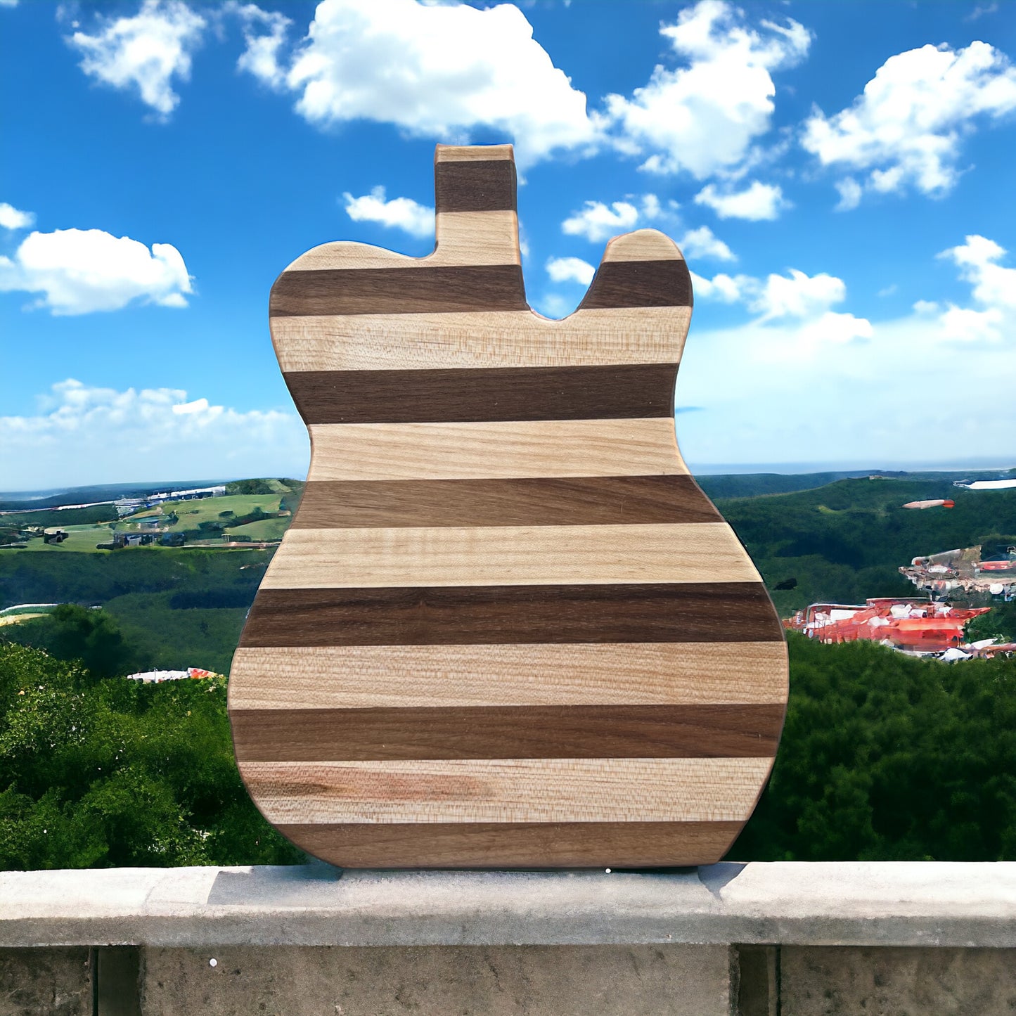 ELECTRIC GUITAR  EXTRA LARGE CHARCUTERIE/CUTTING BOARD