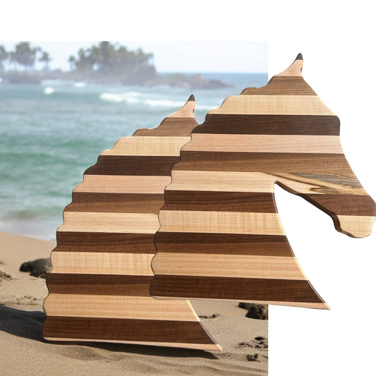 Wooden Show Horse Charcuterie Board | Horse Lover Cutting Board Gift