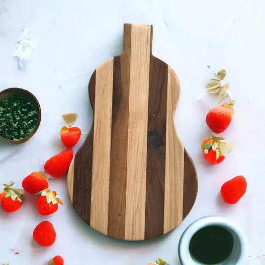 GUITAR SHAPED CHARCUTERIE/CUTTING/SERVING BOARD