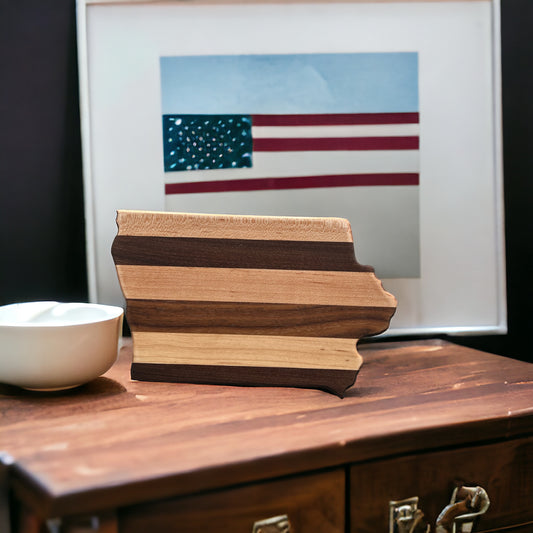 Iowa Wooden Charcuterie Board | Handmade Cutting Board Gift