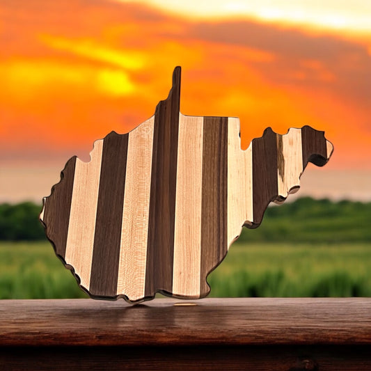 West Virginia Wooden Charcuterie Board | Handmade Cutting Board Gift