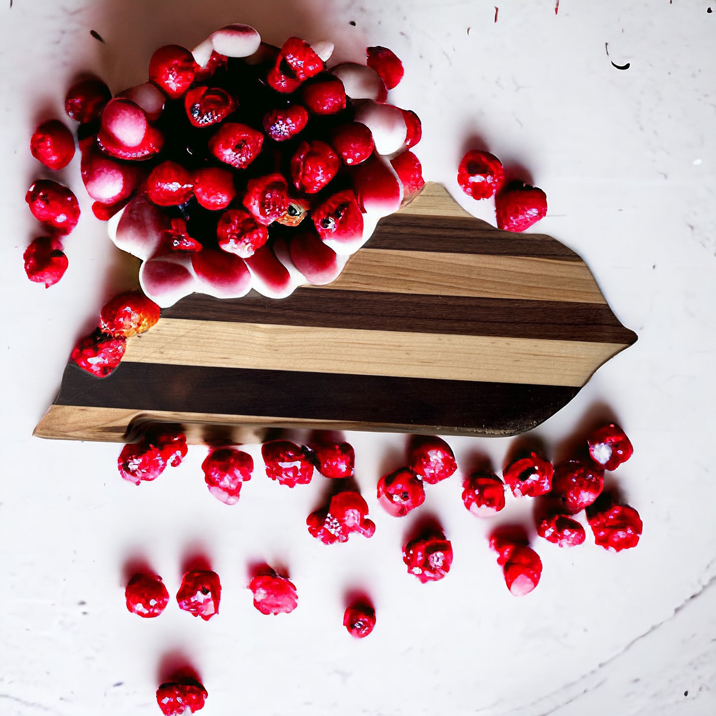 Handmade Kentucky Charcuterie Board – Rustic Wooden Cutting & Serving Board