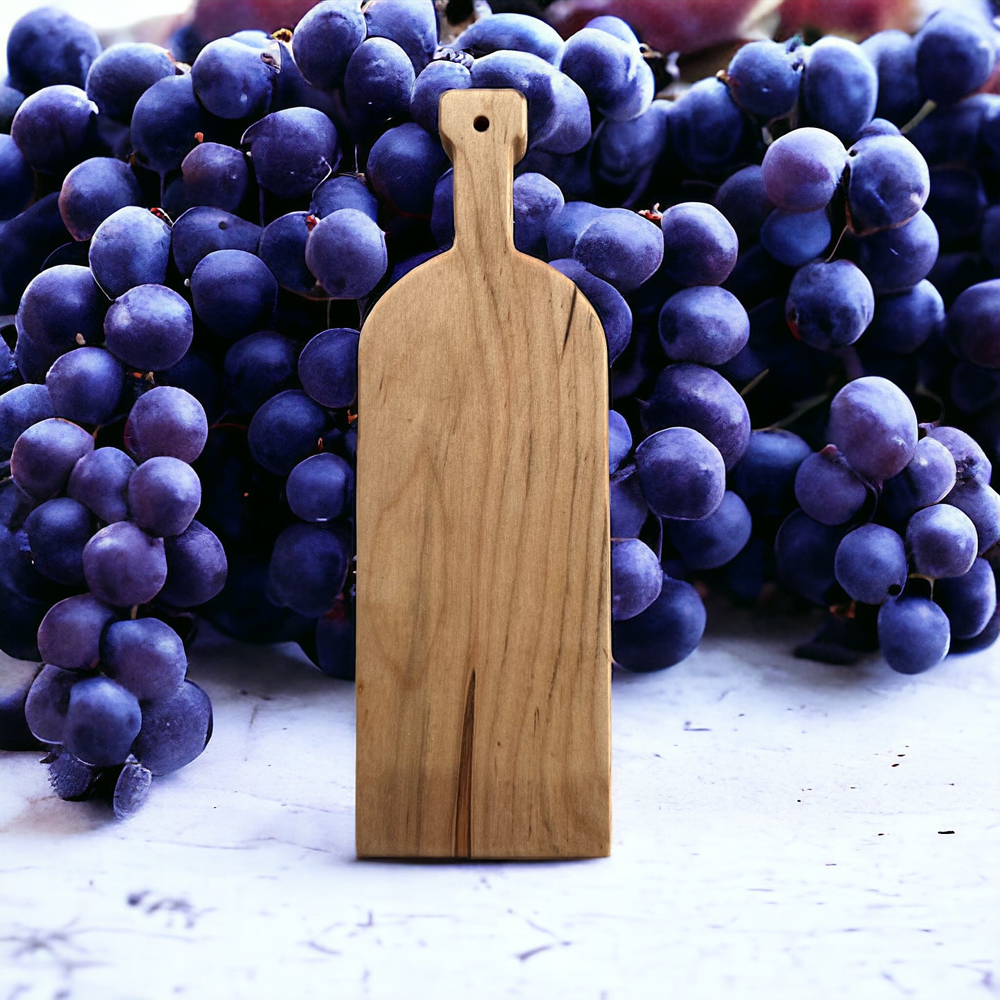 WINE BOTTLE CHEESE BOARD MAPLE