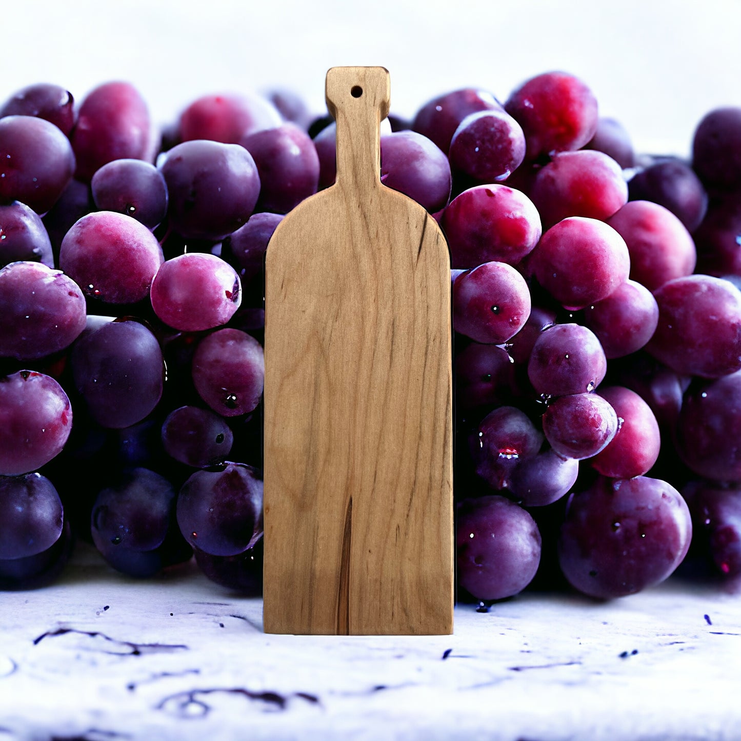 WINE BOTTLE CHEESE BOARD MAPLE