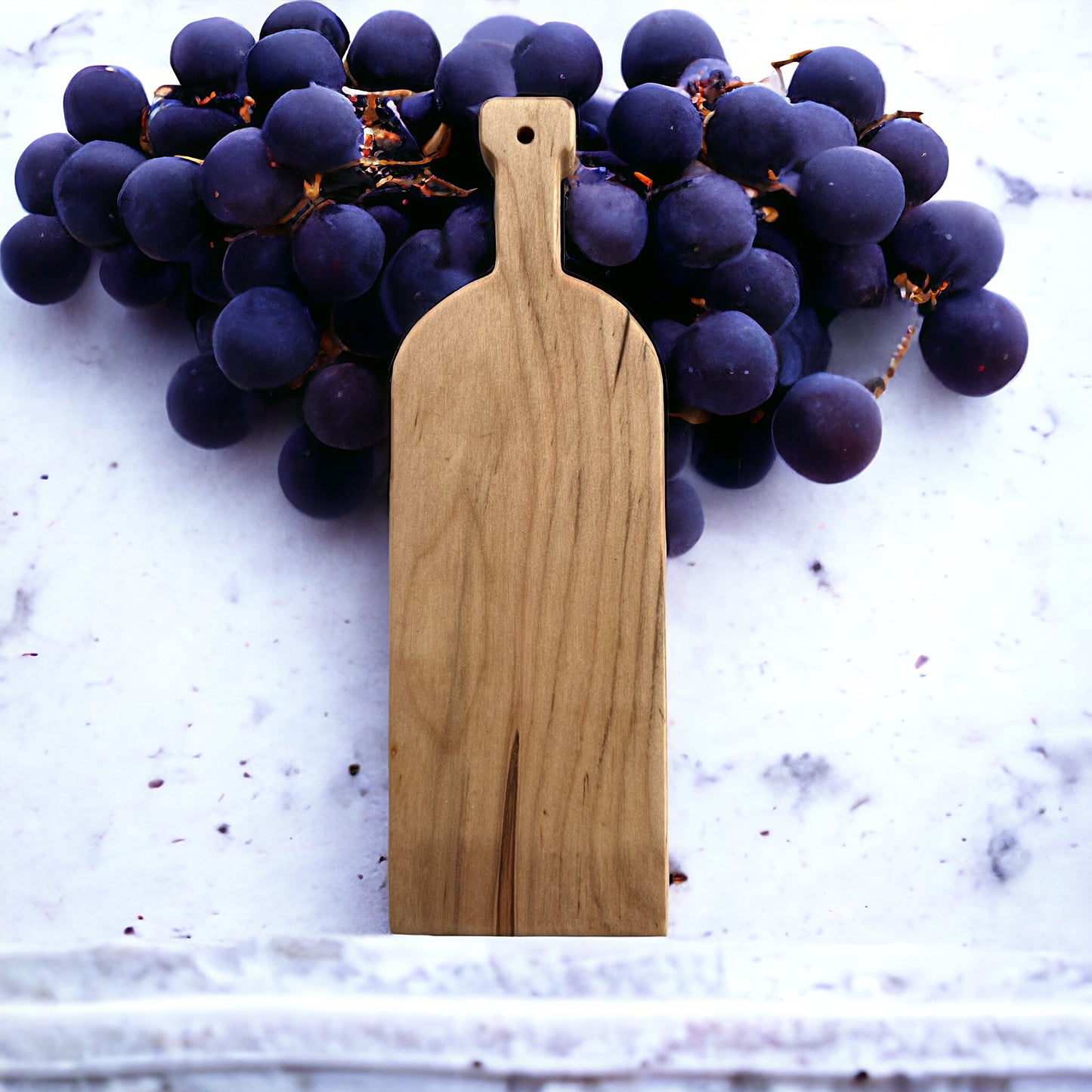 WINE BOTTLE CHEESE BOARD MAPLE